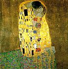 Gustav Klimt Canvas Paintings - The Kiss